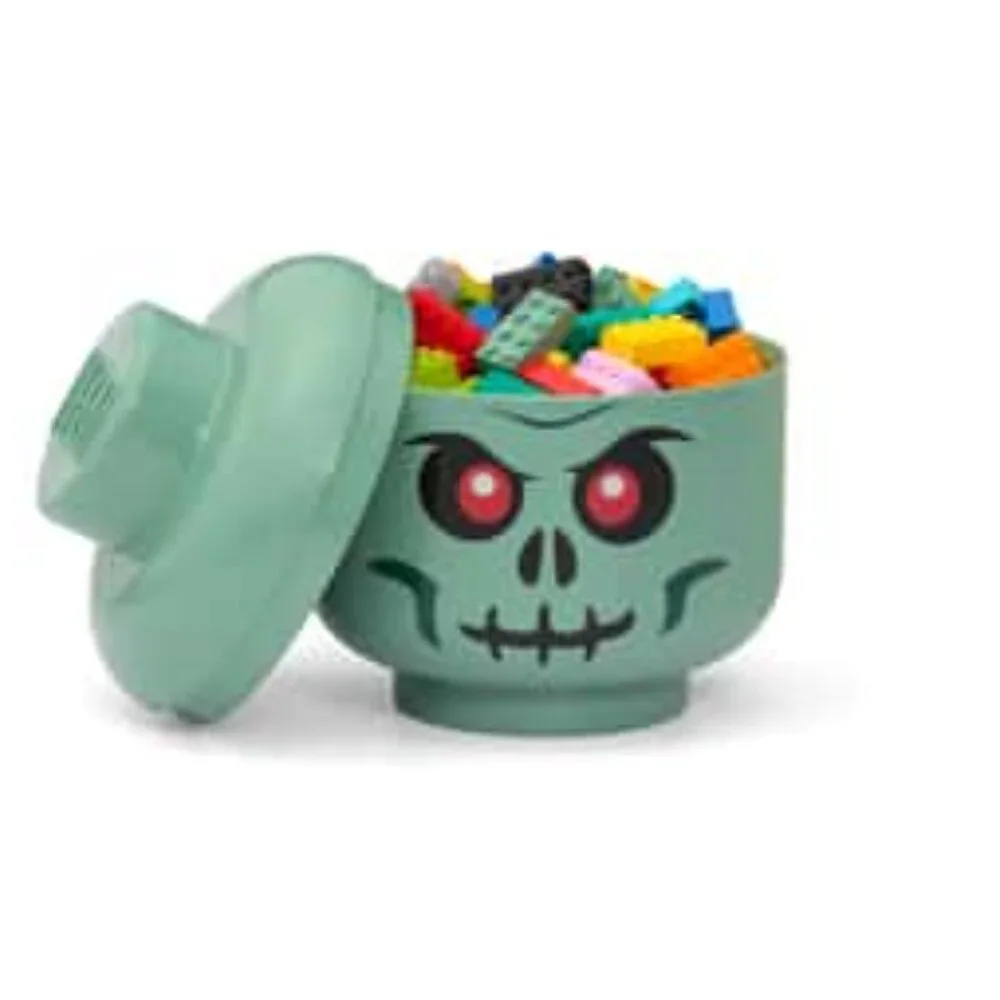 LEGO Small Skeleton Storage Head – Green, New in Box